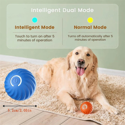 Smart Interactive Dog Toy Ball – USB Rechargeable Bouncing Ball for Dogs & Cats