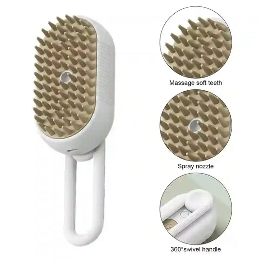 Steam Brush for Dogs & Cats