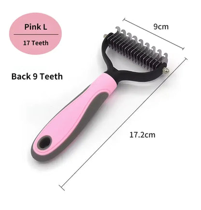 Professional Pet Deshedding Brush Dog