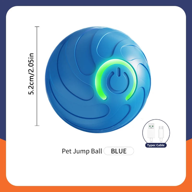Smart Interactive Dog Toy Ball – USB Rechargeable Bouncing Ball for Dogs & Cats